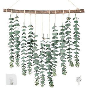 17.7‘’Eucalyptus Wall Hanging Artificial Eucalyptus Plant Fake Greenery Vine Boh